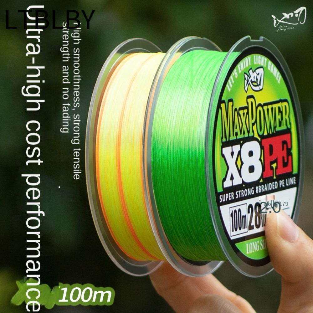 Ống chỉ co giãn LTBLBY, Dây câu cá câu cá PE, 2024 100m câu cá Dây vô hình 100m
