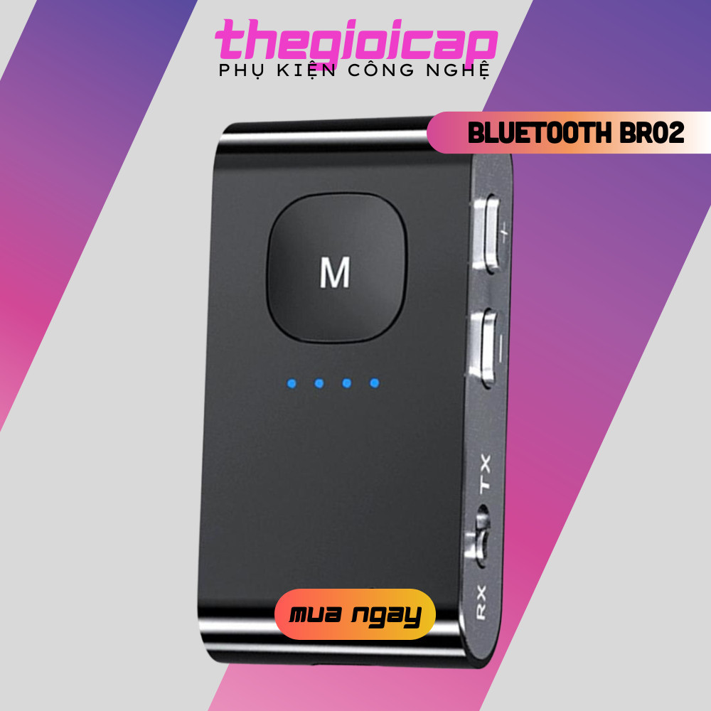 Bộ Thu Phát Âm Thanh Không Dây Bluetooth 5.0 Cho Xe Hơi BR02