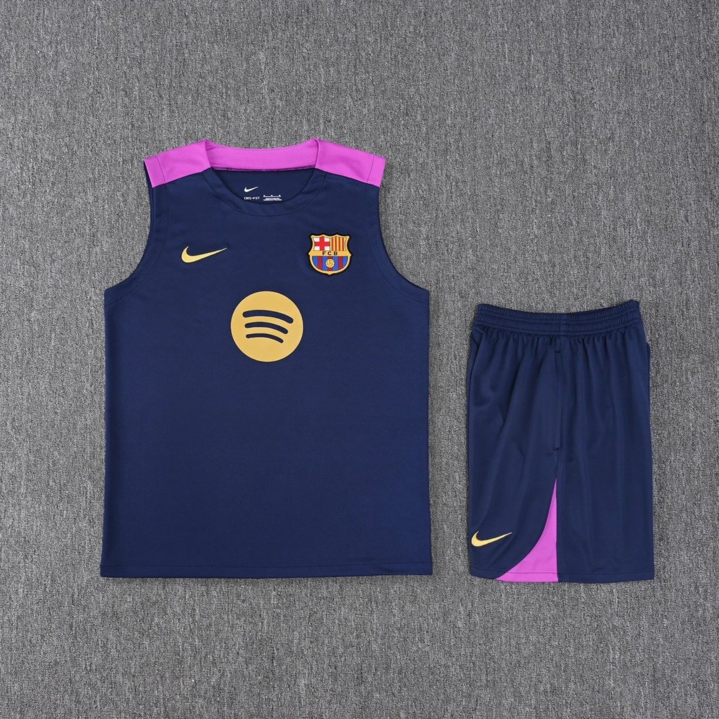 2025 Phong Cách Mới Bazaar Huấn Luyện Đồng Phục 25-26 Barcelona Huấn Luyện Áo Vest Bóng Đá Đội Đồng 