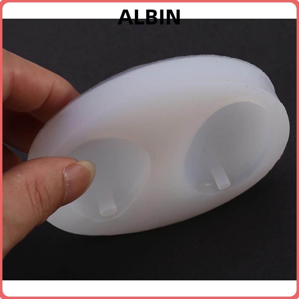 ALBIN Khuôn Silicon Làm Trang Sức, Khuôn Mặt Dây Chuyền Nhựa Resin Đúc Hình Oval/Giọt Nước/Tròn Có L