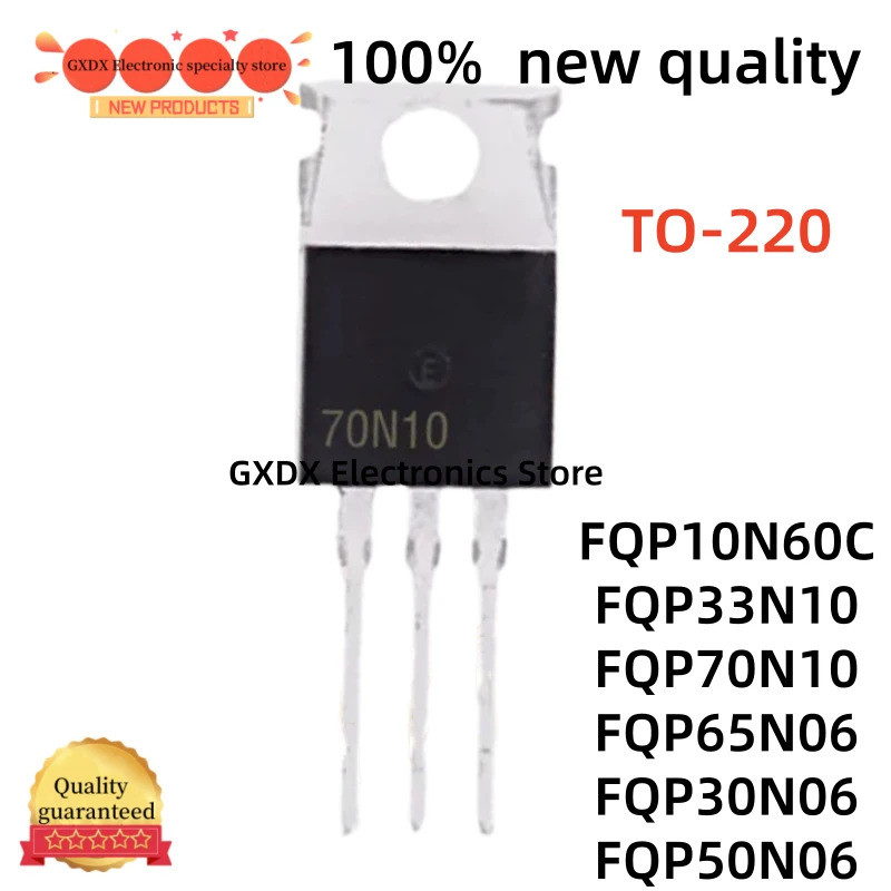 5 Chiếc FQP33N10 FQP50N06 FQP30N06 30N06 FQP65N06 65N06 FQP10N60C FQP70N10 TO-220 Hiệu Ứng Trường Tr