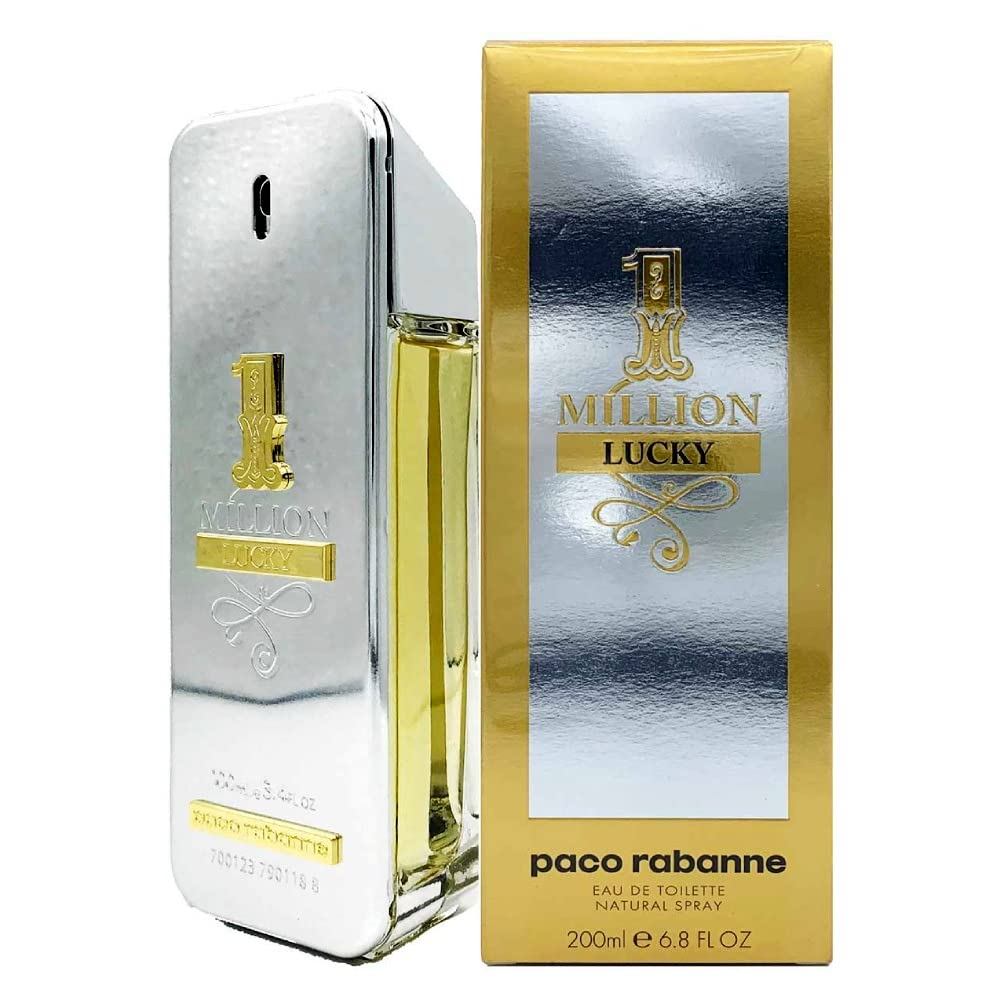 1 Million Lucky de Paco Rabanne para hombre Eau De Toilette Spray 6.7 oz / 200 ml