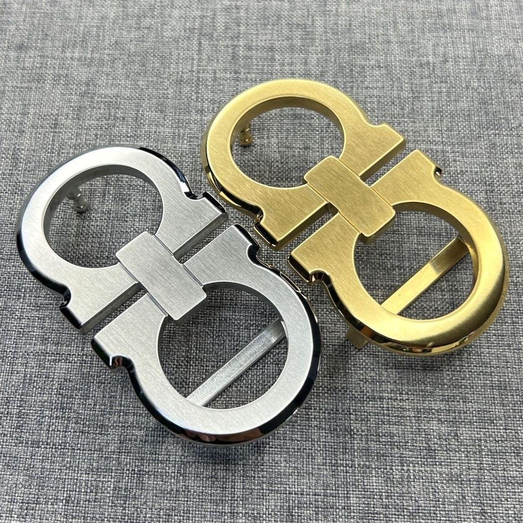 GPLF Fer***amo Stainless steel belt buckle, classic figure-eight belt buckle, fortune buckle, fashio