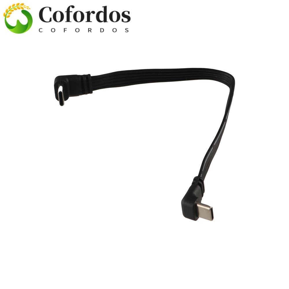 Cáp nối dài USB C COFORDOS, Dây dữ liệu mở rộng 90 độ Type C sạc nhanh 45W, Type C sang Type C Hỗ tr