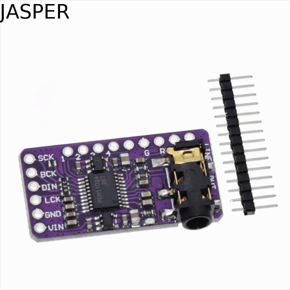 Máy nghe nhạc JASPER PCM5102A I2S, Âm thanh kỹ thuật số PCM5102A DAC I2S Mô-đun máy nghe nhạc, Giao 