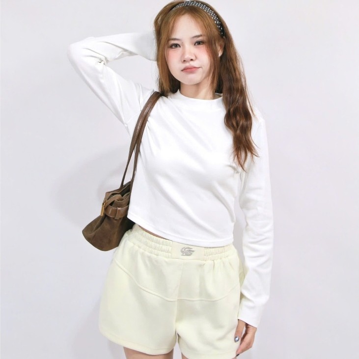 S3657 - Short thun rã thêu Opalite