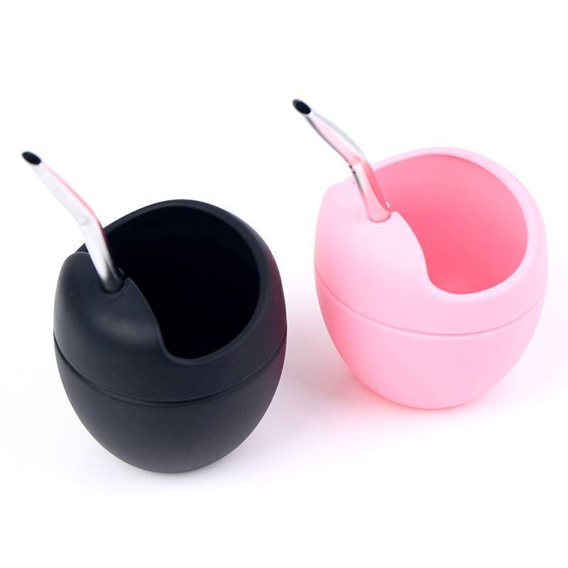 DHDK 5oz Silicone Ilas Yerba Mate Bộ Cốc Trà Với Yerba illa Ống Hút OTB