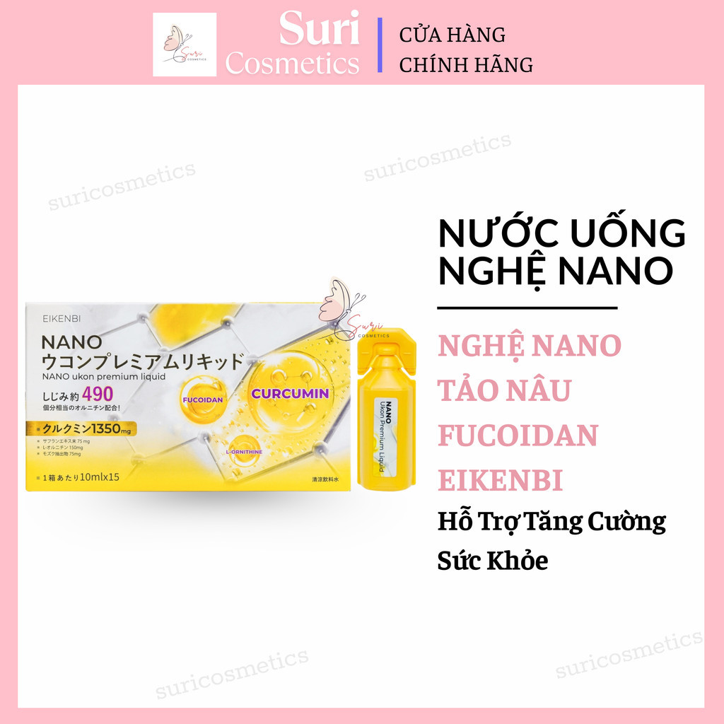 Nước Uống Nghệ Nano Tảo Nâu Fucoidan EIKENBI Hỗ Trợ Tăng Cường Sức Khỏe