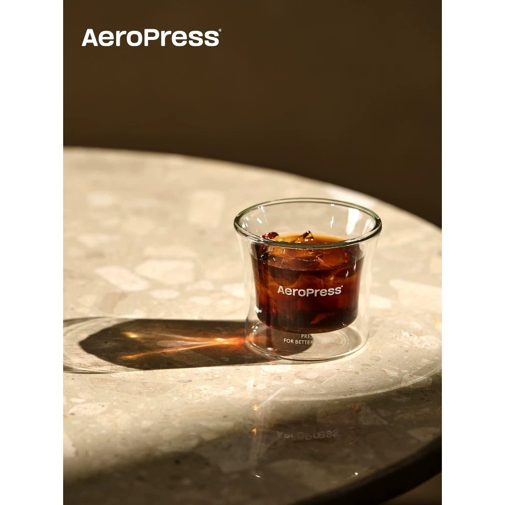 Cốc cà phê AeroPress AeroPress Cốc chia sẻ thủy tinh Borosilicate cao đôi Cốc chiết xuất trong suốt 