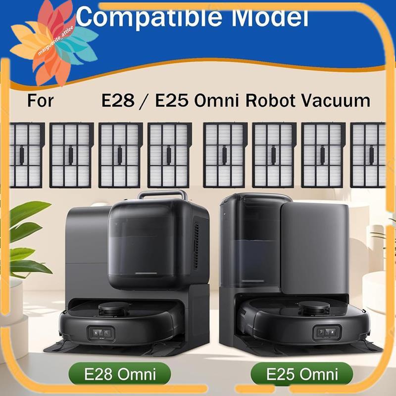 8 Bộ Lọc HEPA Thay Thế Cho E25 Omni / E28 Omni Robot Hút Bụi, Bộ Lọc Thẳng Đứng