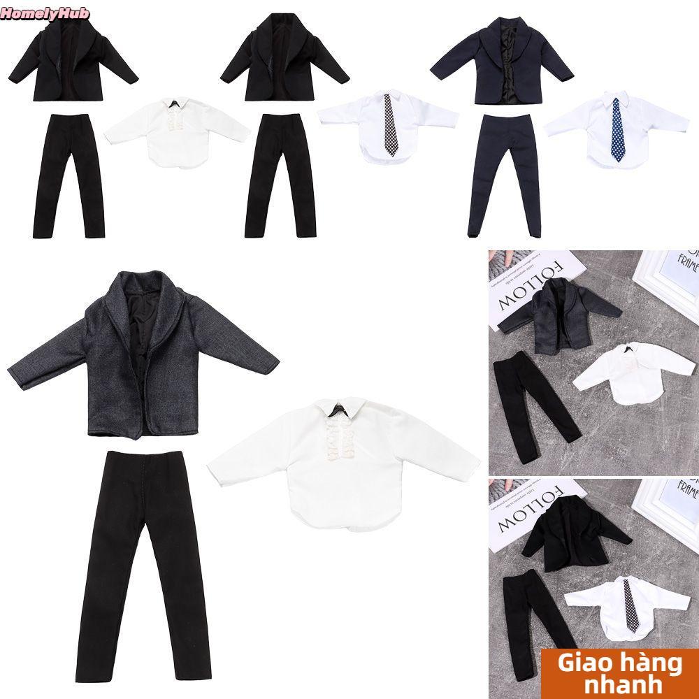 [Vận chuyển nhanh] HOMELYHUB 11 Bộ Quần áo búp bê nam 1 / 6, 6 kiểu mặc hàng ngày Quần áo thường ngà