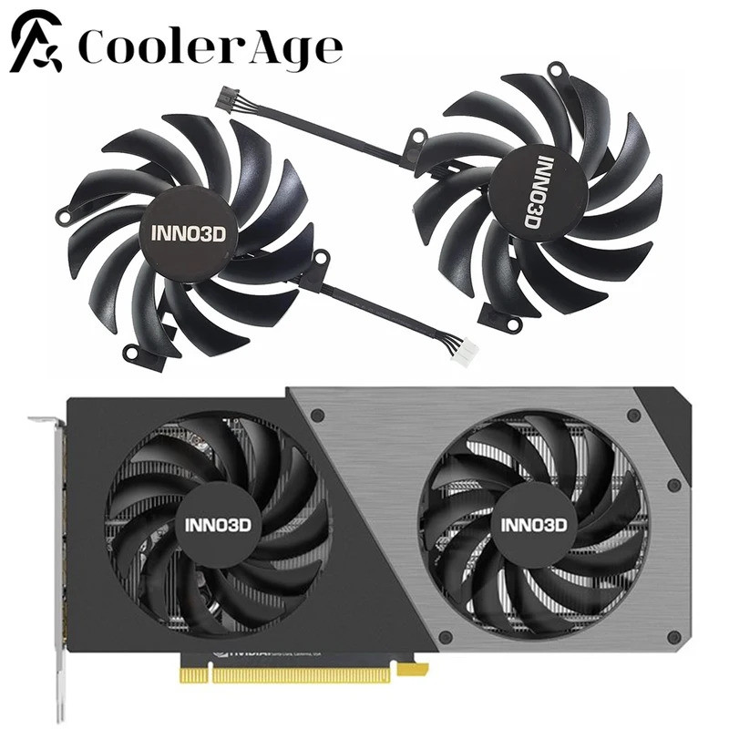 Dành Cho INNO3D GeForce RTX4060Ti TWIN X2 85MM CF-12915S RTX4060Ti Card Đồ Họa Thay Thế Quạt