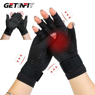 DAYSELECT 1 Cặp Găng Tay Nửa Ngón Sợi Đồng Tập Gym Tập Thể Dục Găng Tay Tập Thể Dục Áp Lực