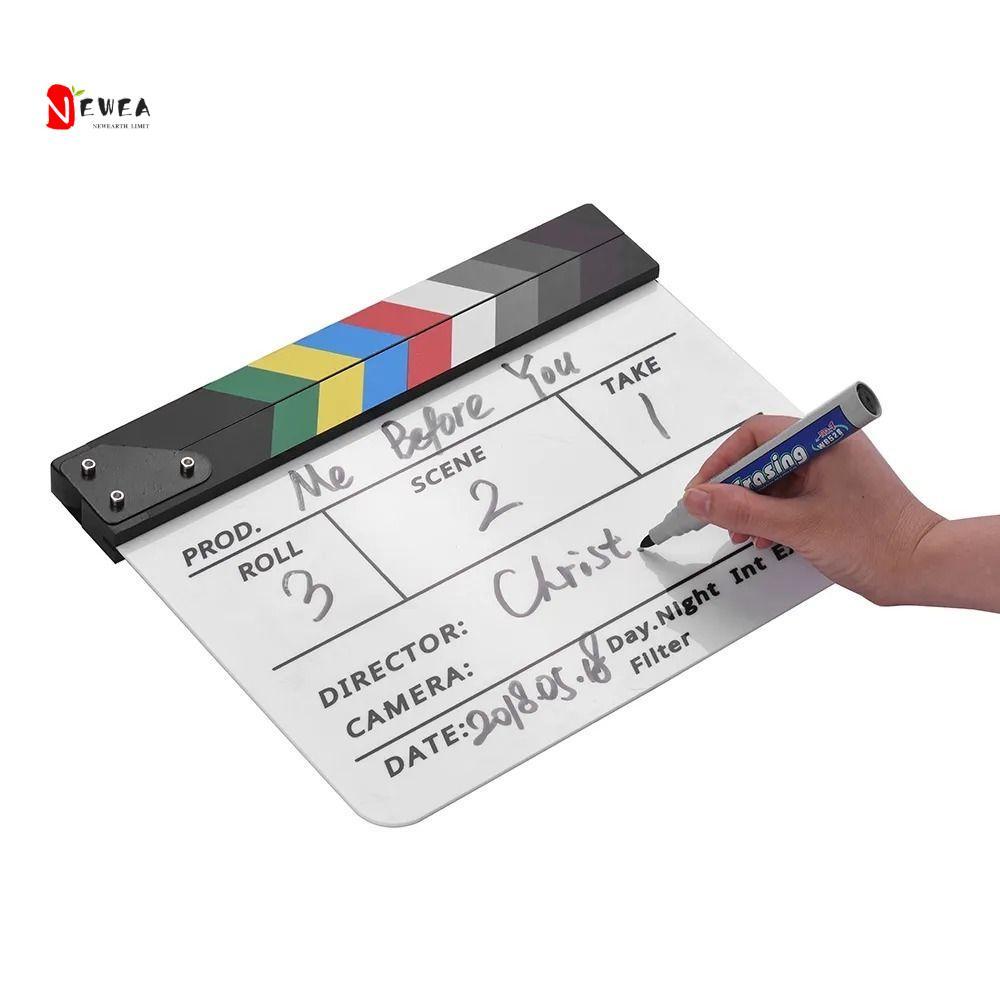 NEWEARTH LIMIT Regisseur Scene Clapperboard, Regisseur Board Prop Photography Prop Regisseur Board, 