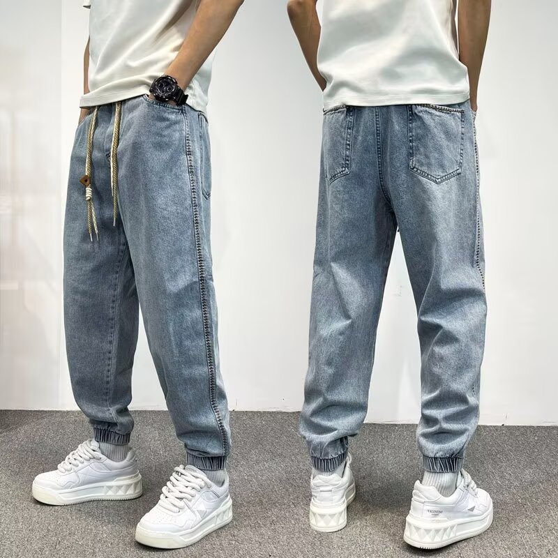 2025 Phong Cách Mới Kaki Nam Ami Thu Đông Nam Rời Mỹ Retro Quần Jean Nặng Lông Cừu Lót Quần Thẳng