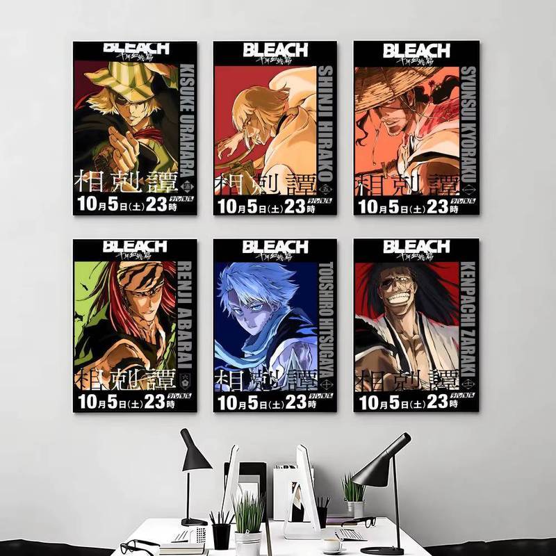 Bleach Ngàn Năm Chiến Tranh Máu Anime Treo Tường Nghệ Thuật Bộ Manga Nhật Bản Nhân Vật Poster Canvas