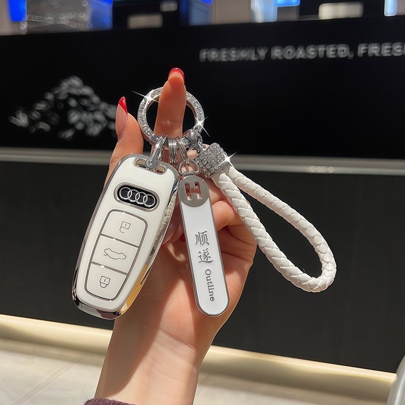 Thích hợp cho Audi A6L Chìa Khóa A4L Nữ A3L Nam Q4etron Cao Cấp Q5etron Q7 A8 Q8 Q6