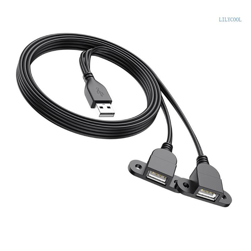 [CH] Cáp nối dài dây nguồn USB Y Dây sạc USB cho quạt USB Đèn USB A 1 Nam đến 2 Nữ Nối dài
