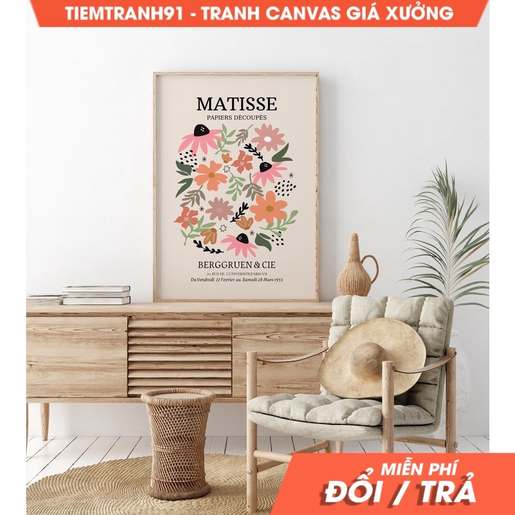 Tranh treo tường Gallery Wall Art, Matisse  Poster, Gallery Wall Bundle,Modern Wall Art,Trendy Wall 