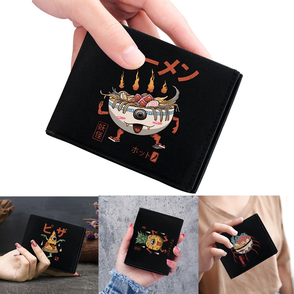 Wallet Women Card Clips Purses Coin Pocket Cute Monster Series Blue Pocketbook Credit Case Bag Bank 