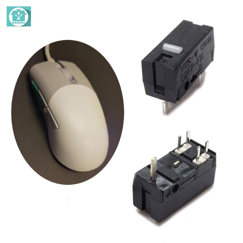 Woedpez 2 Chiếc D2FP-FN Chuột Micro SwitchStrike Light Micro Tắt Tiếng Nút 80 Triệu Cho ROG Gladius 