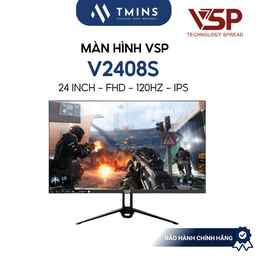 Màn hình 24 Inch VSP V2408S (24 inch/ FHD/ 120Hz/ IPS) - Bảo hành chính hãng