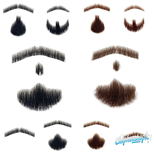 Râu giả người vô hình màu nâu da tự nhiên cao cấp dùng cho make up cosplay
