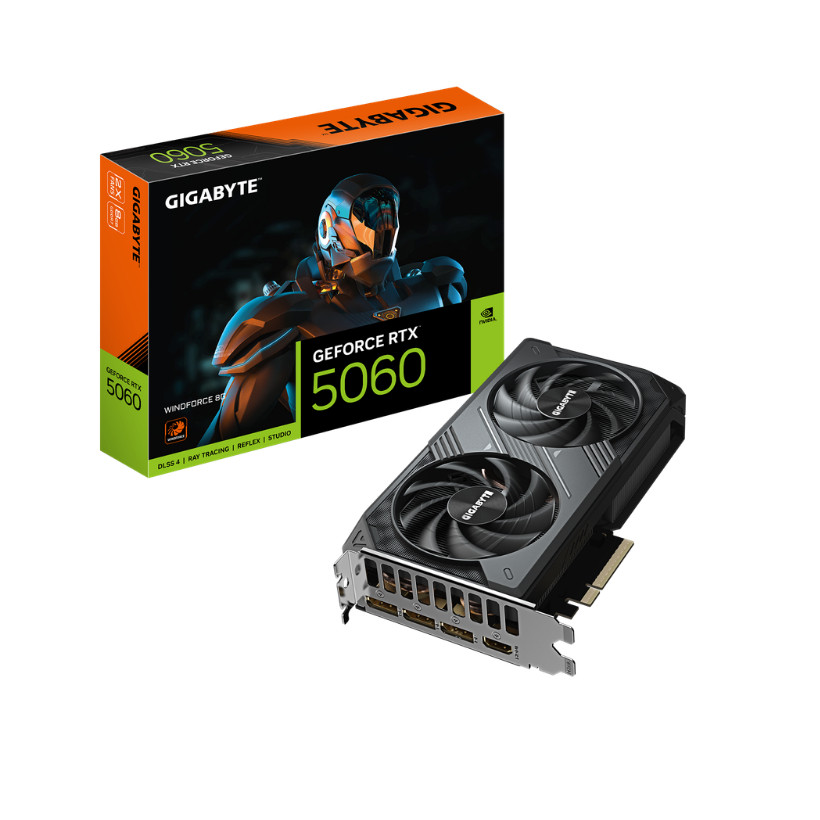VGA CARD MÀN HÌNH Gigabyte RTX 5060 WINDFORCE OC 8GB