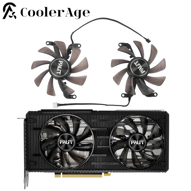 Quạt Thẻ iVideo Cho Palit RTX 3060 3060Ti 85MM TH9215S2H-PAA04 RTX3060 RTX3060Ti Card Đồ Họa Thay Th