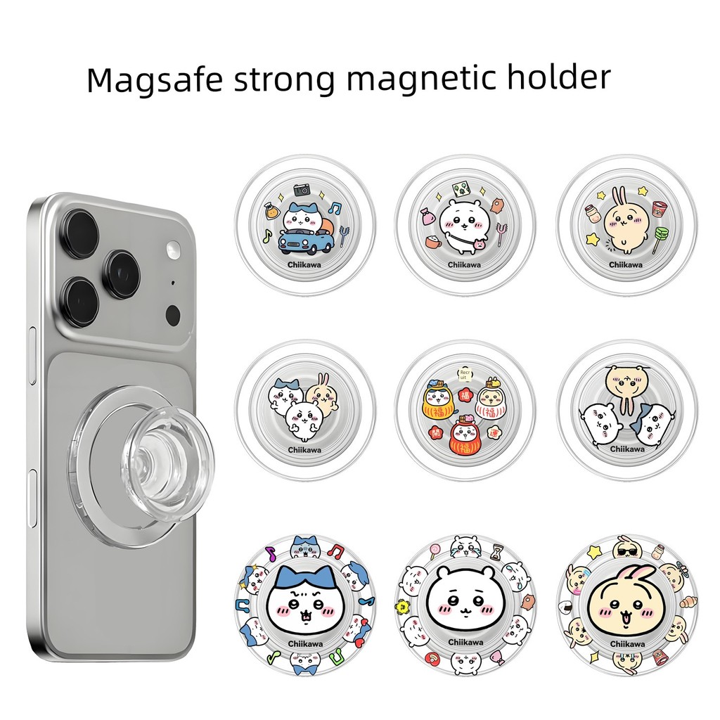 popsocket magsafe griptok Magsafe Chiikawa Chiikawa Túi Khí Từ Tính Giá Đỡ Điện Thoại Di Động Có Thể