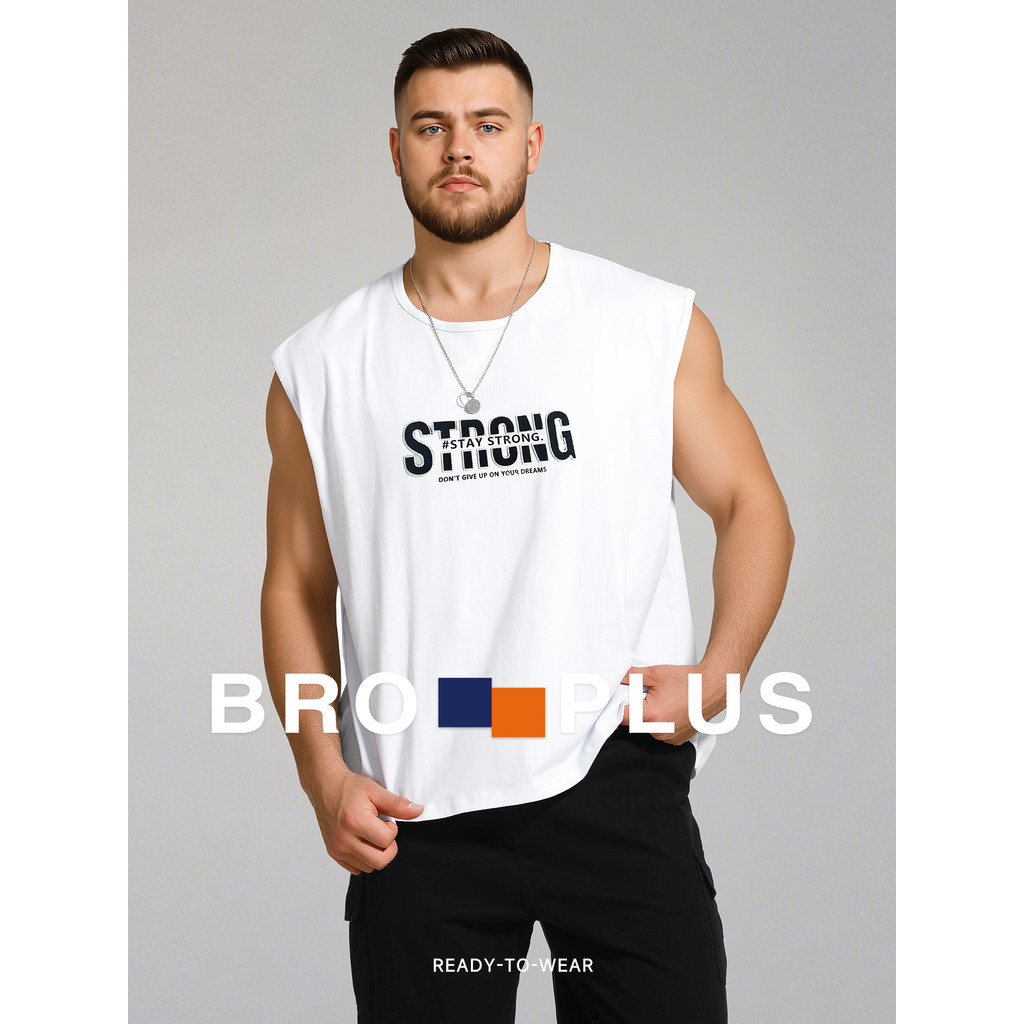 Fat Brother Plus Size Men Plus Fat Plus Plus Plus Fat Guy Vest 2026 Phong Cách Mới Mùa Hè Thường Ngà