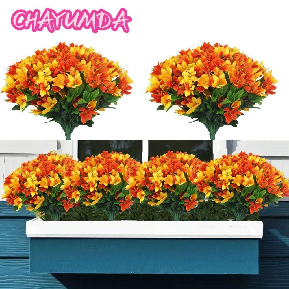 CHAYUMDA Nhân Tạo Morning Glory, Mềm Mại DIY Hoa Morning Glory Hoa Nhân Tạo, Cây Giả Chất Lượng Cao 