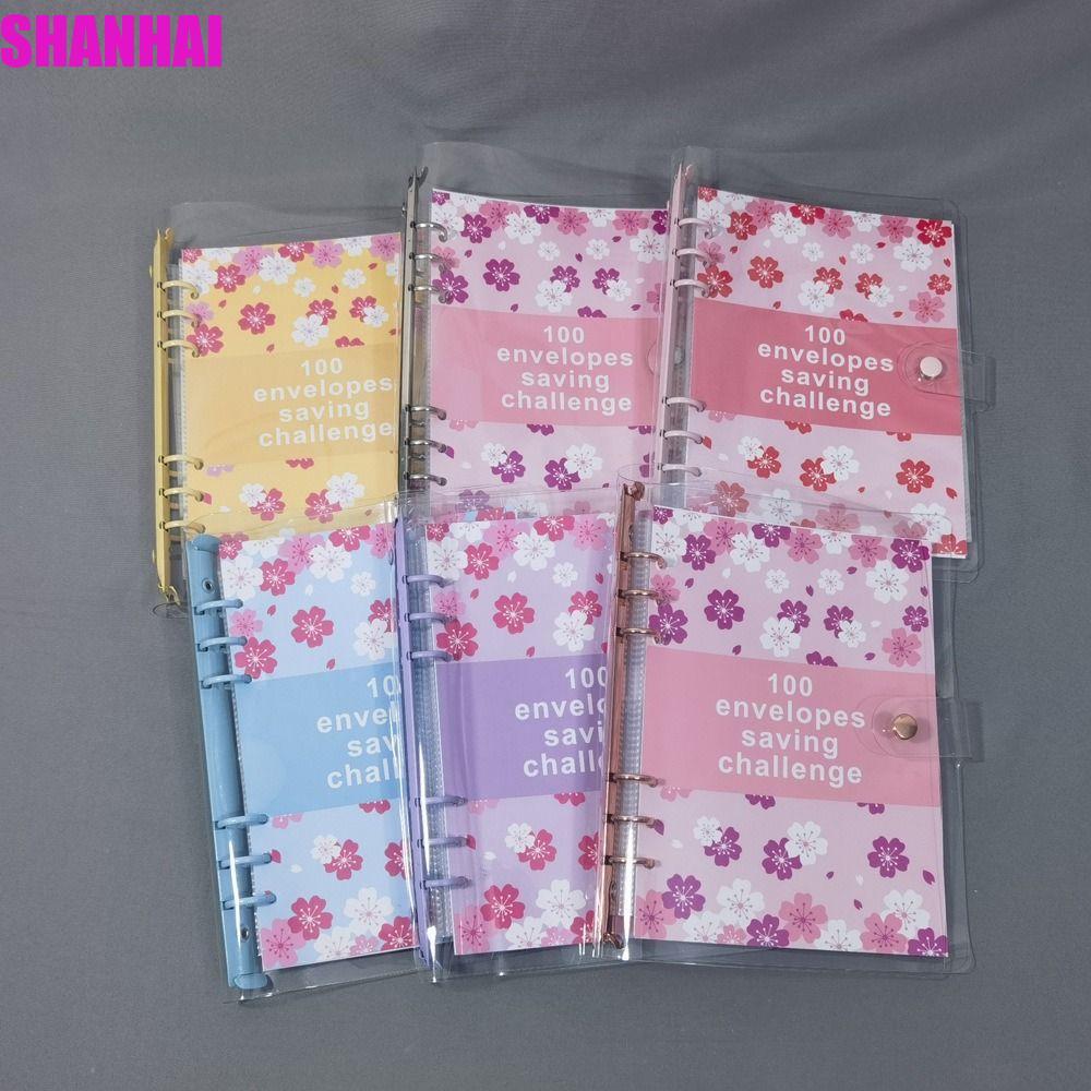 SHANHAI 100 Chất kết dính thử thách phong bì, Tiết kiệm tiền 100 phong bì Thử thách tiết kiệm 100 ph