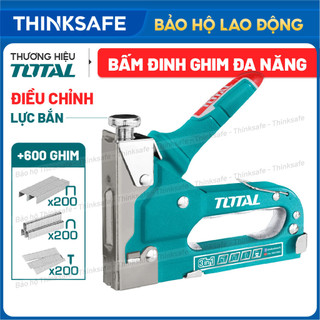 Kềm Bấm Ghim Vuông, Ghim U, Ghim Thẳng Bằng Tay TOTAL THT31143 Tặng Kèm 200 Ghim / Điều Chỉnh Lực
