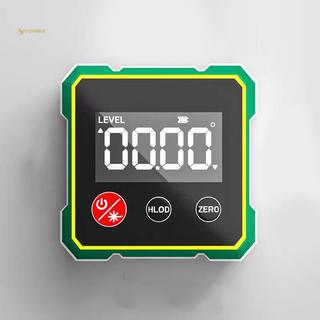 MUQV 360° Công cụ tìm góc kỹ thuật số từ tính với thước đo Laser điện tử Type-C Sạc LCD Dụng cụ đo lường điện tử n