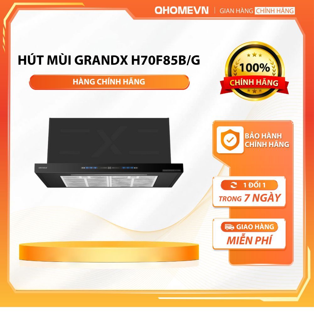 Máy hút mùi Grandx GX H70F85B/G | HÀNG CHÍNH HÃNG