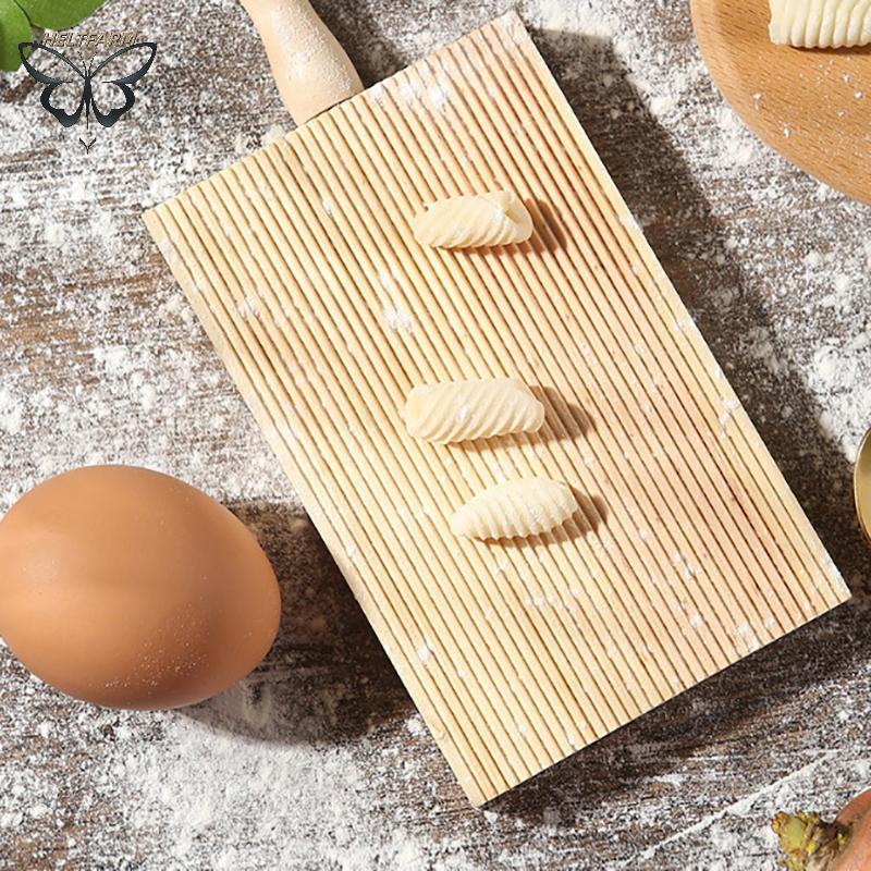 VÀNG Ý Fantes Gnocchi Board Gỗ Dụng Cụ Nướng Bánh Pasta Maker Professional VN