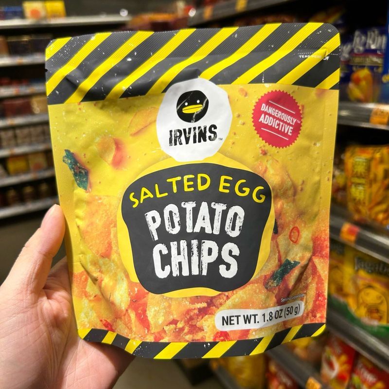 Hàng sẵn có Daigou Nhập khẩu Singapore Đặc sản IRVINS Vịt vàng lòng đỏ trứng chiên khoai tây chiên /