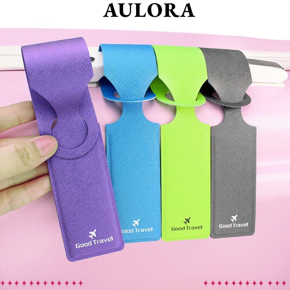 Thẻ hành lý AULORA, Hộp đựng nhãn địa chỉ ID di động PU, Vé máy bay lên máy bay Phụ kiện du lịch Thẻ
