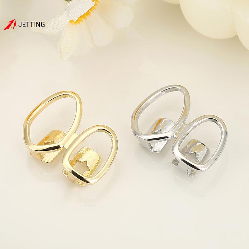JETTING 1 Màu Vàng Hàng Ngày Đeo Răng Trang Sức Grillz Hip Hop Trái Tim Rỗng Răng Grillz Cho Nữ J