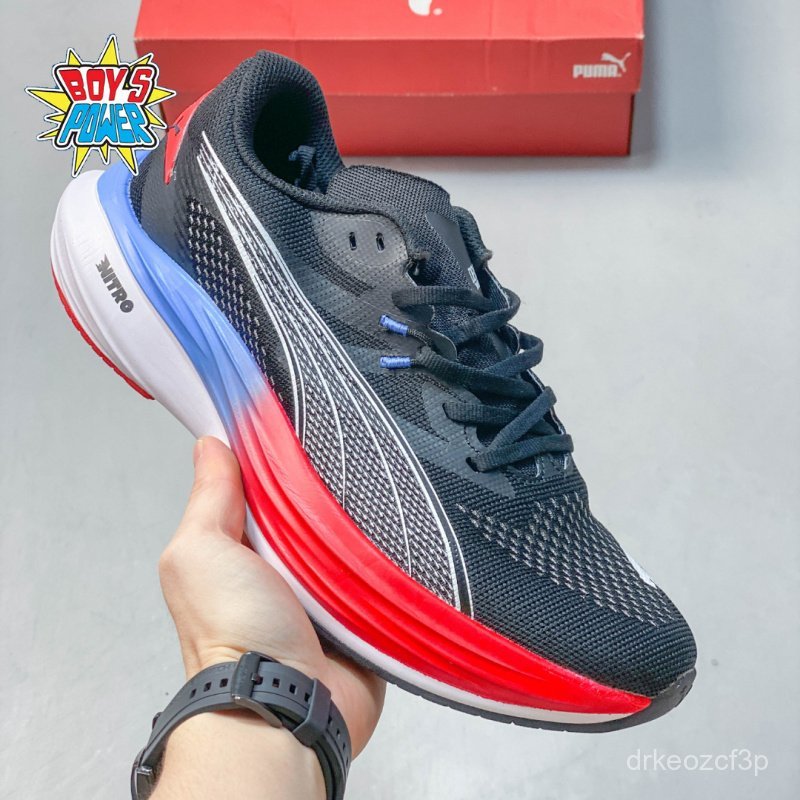 Giày Puma Deviate Nitro 3 nam chạy bộ low‑top training sneaker giảm chấn breathable mesh comfort fit