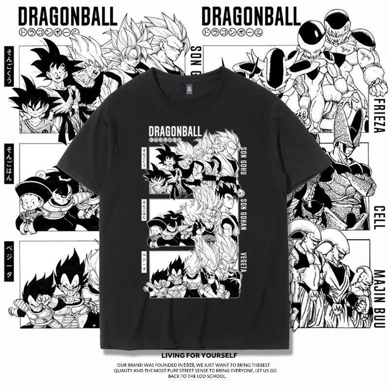 ,, Rising Dragon Ball Đồng Thương Hiệu Áo Thun Buo Frieza Vegeta Goku Super Saiyan Dragon Ball Siêu 