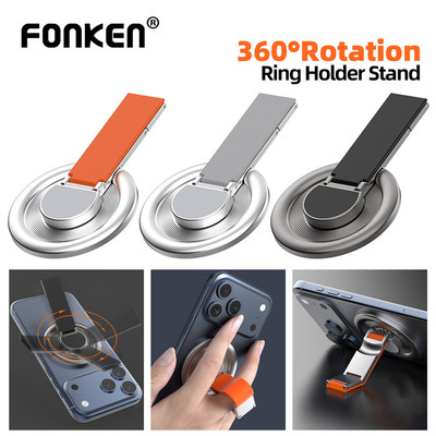 Giá đỡ điện thoại từ tính Fonken cho giá đỡ nhẫn nam châm xoay 360 độ Tương thích với điện thoại iOS 17 15 16