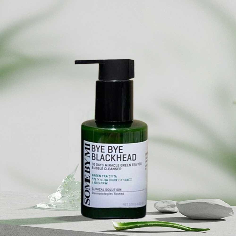 ✡ ✡ · [SOMEBYMI] Bye Bye Bye Blackhead 30Days Miracle Green Tea Tox Bubble Cleanser-120g