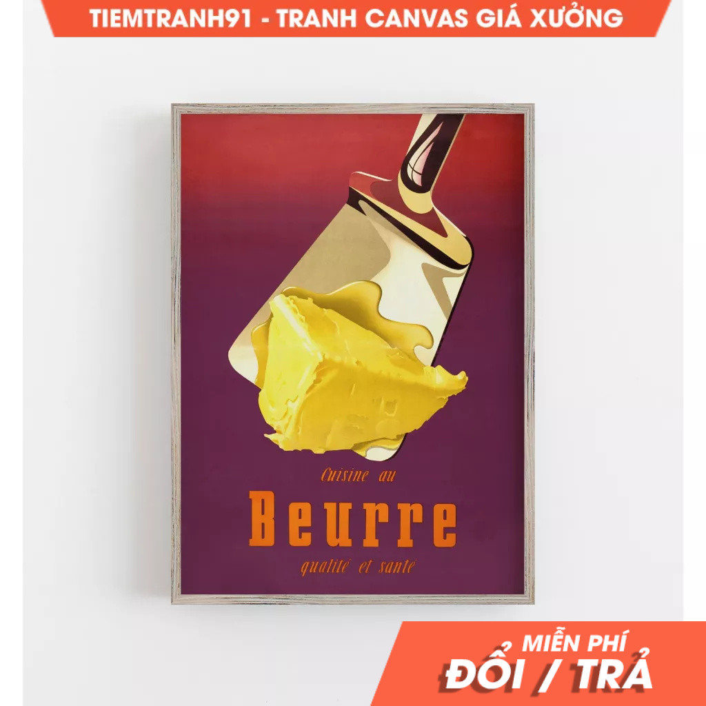 Tranh treo tường, Butter Wall Art, Vintage Wall Art, Butter Board Art, Colorful Wall Art, Retro Wall