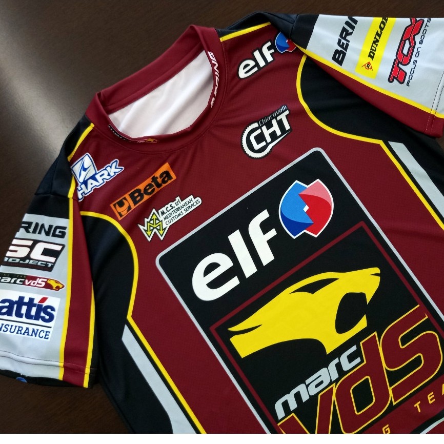 Áo thun 2026 Motogp Team Elf Mark Vds Racing Model Sam Lowes