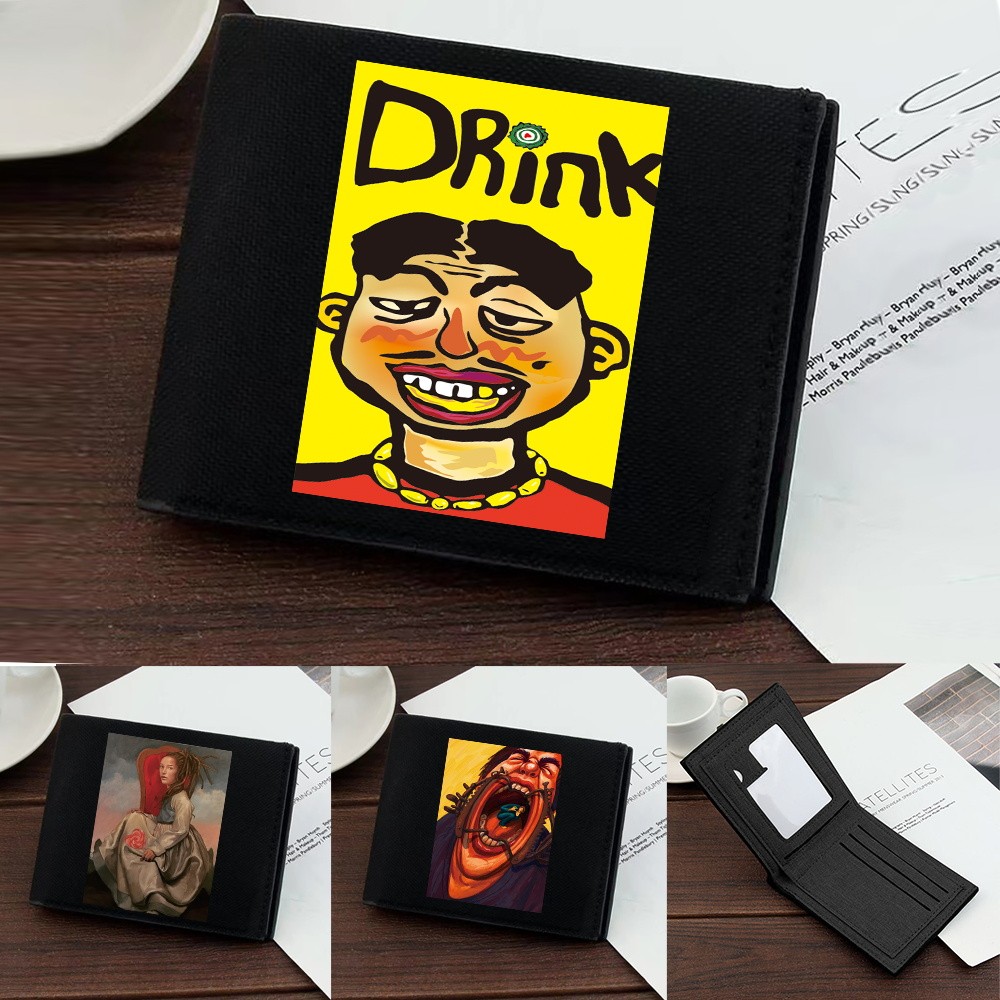 Wallet Vintage Business Wallet Students Key Coin Storage Purse Bank ID Cardholder Clutch Bag Funny P