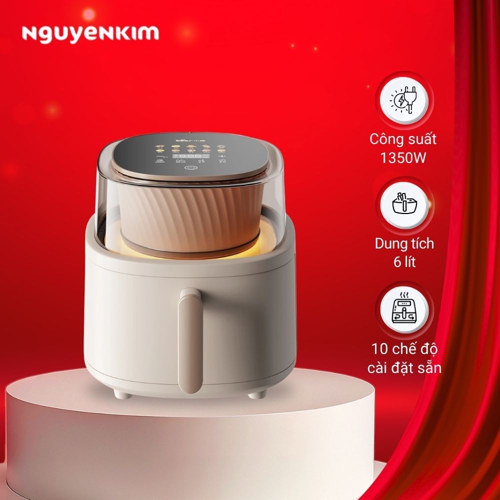 Nồi chiên không dầu Bear 6 lít QZG-F15G1