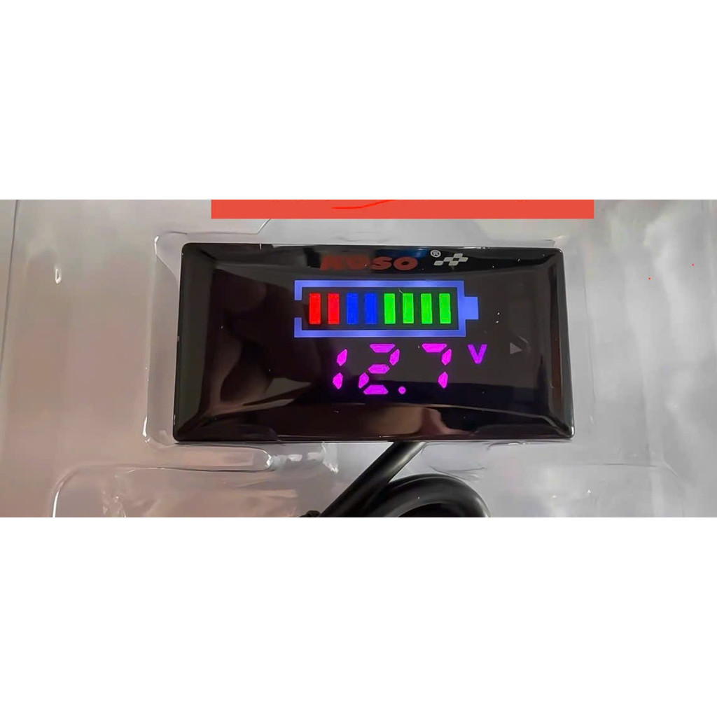 KOSO V2 tím trắng Đồng hồ báo vol koso báo vạch pin và số,hàng đẹp chất
