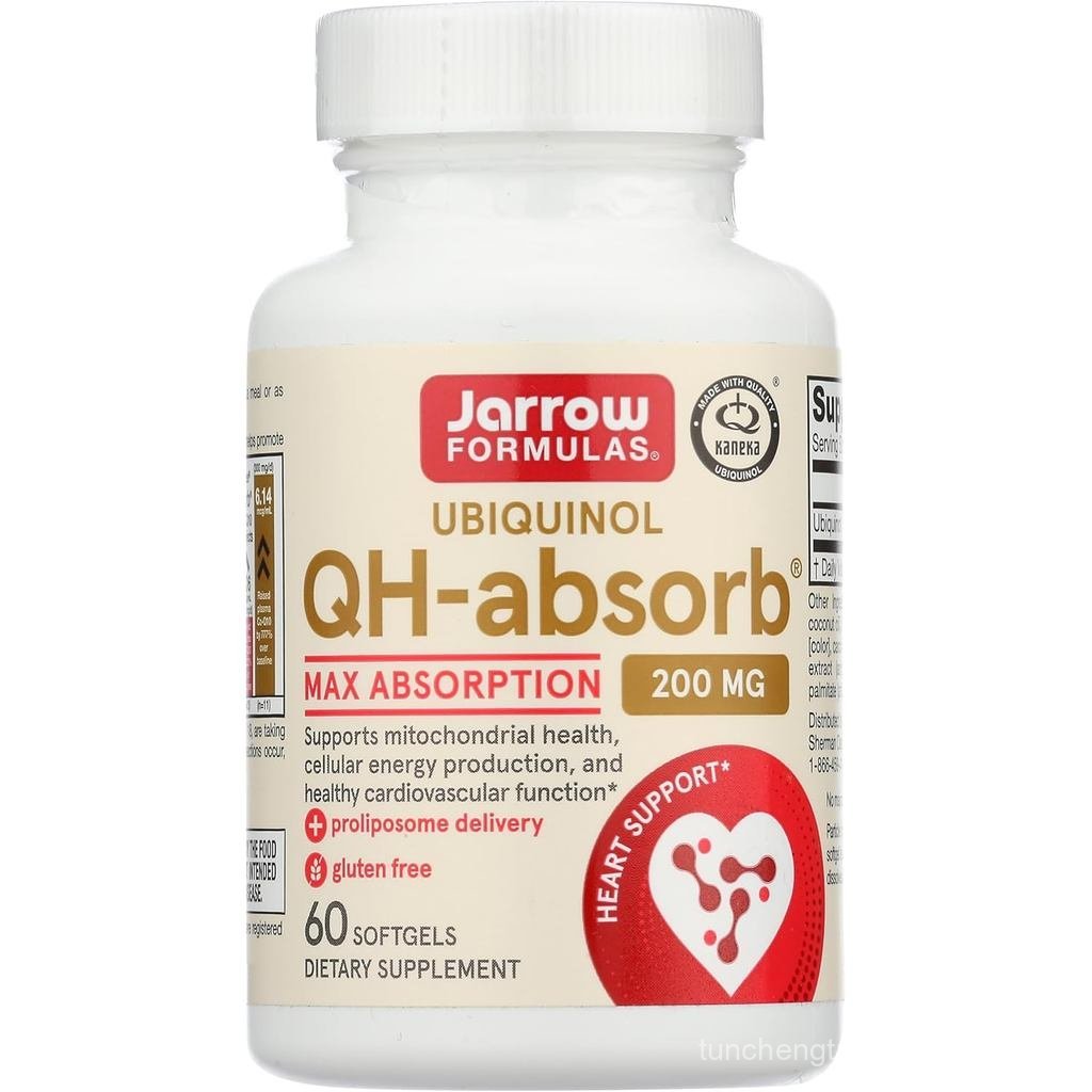 Công thức Jarrow Qh Thấm hút Ubiquinol 200 MG, 60 CT